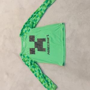 Minecraft kids long sleeved t-shirt